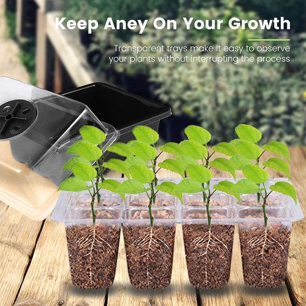 Last Day Sale 48% OFF --🌱Seed Starter Trays with Grow Light