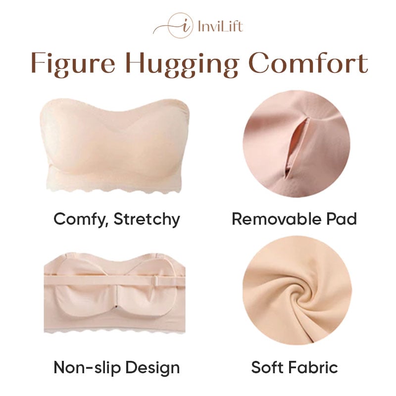 💖Mother's Day Promotion 49% 0ff-Plus size Sexy Strapless Invisible Push Up Bra(Buy 3 Free Shipping)