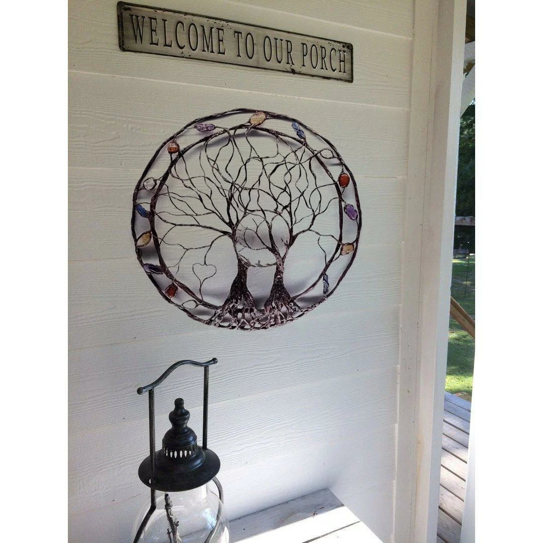 Easter Pre-sale 49% OFF-Circle Of Life-Metal Tree Wall Art