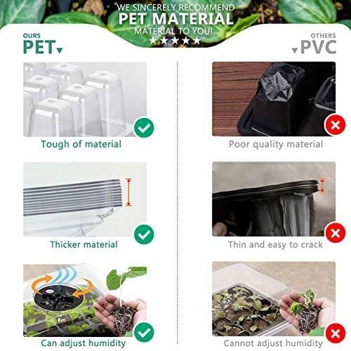 Last Day Sale 48% OFF --🌱Seed Starter Trays with Grow Light